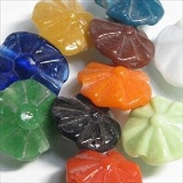 01-059| TOKO-BEADS | Floral lampwork bead