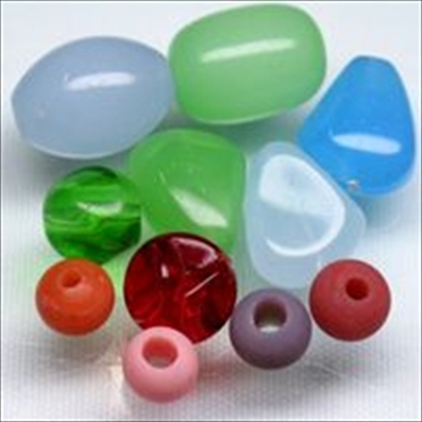01-099|トコ・ビーズ | 淡色いろいろとんぼ玉