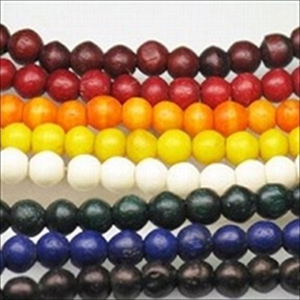 08-001| TOKO-BEADS | Single color round bone beads