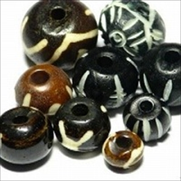 08-012| TOKO-BEADS | Indian bone beads