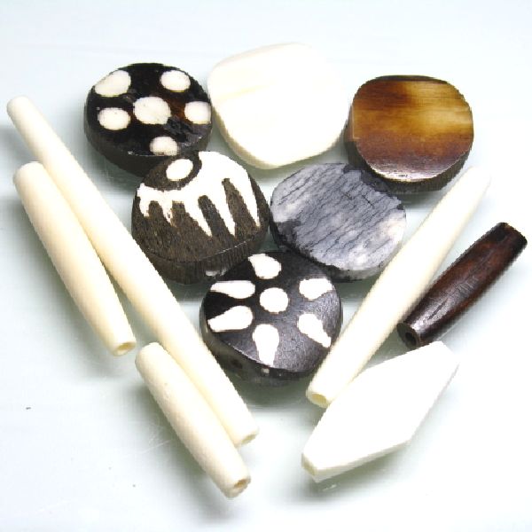 08-029| TOKO-BEADS | Bone beads from West Africa