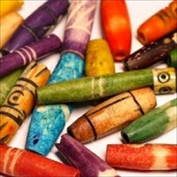 08-057| TOKO-BEADS | Java tube type bone beads