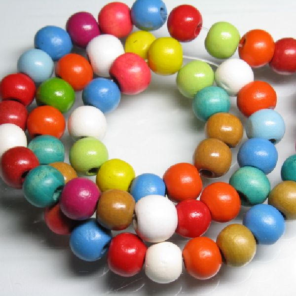 09-019| TOKO-BEADS | Colored wood beads(20g Color Assortment)