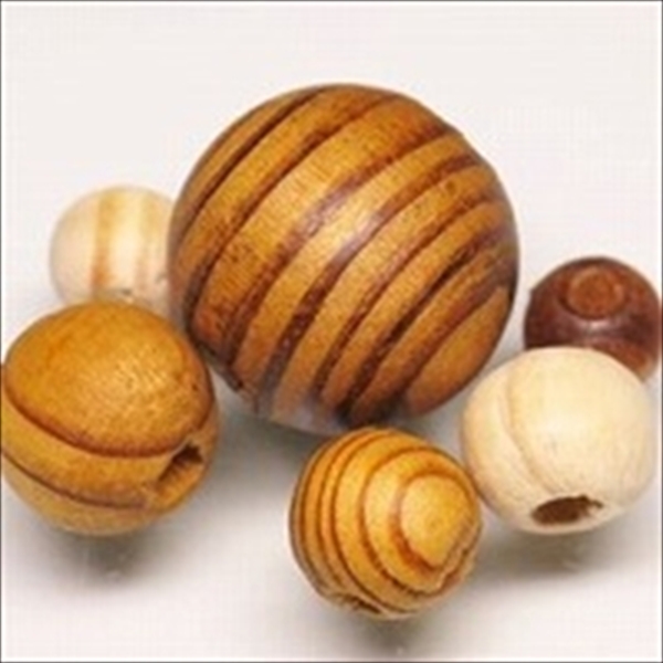 09-023| TOKO-BEADS | Wood-grain beads