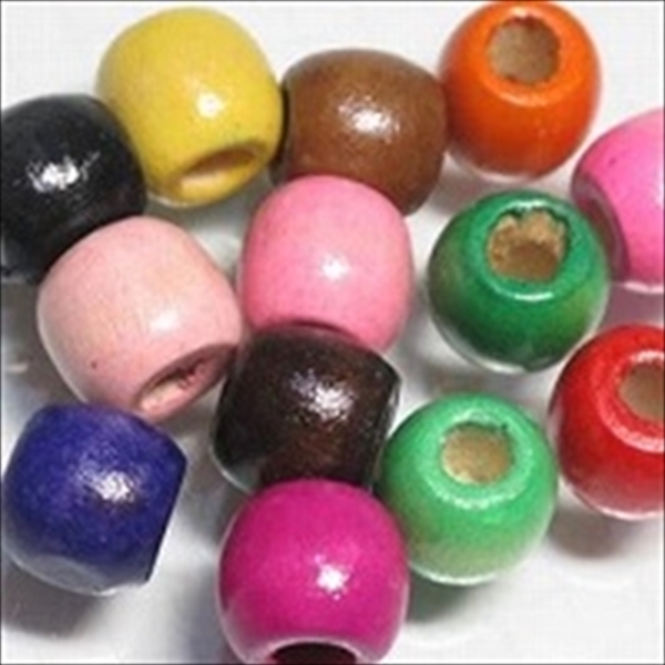 09-024| TOKO-BEADS | Colored wood beads(5mm hole)