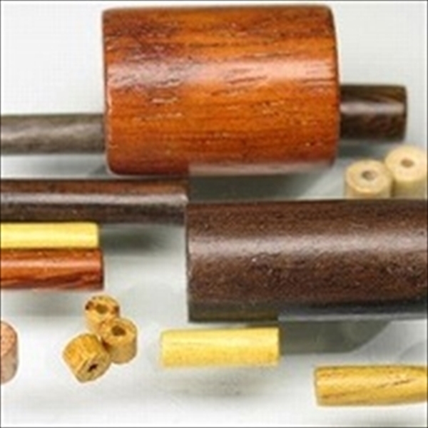 09-072| TOKO-BEADS | Waxed wood beads