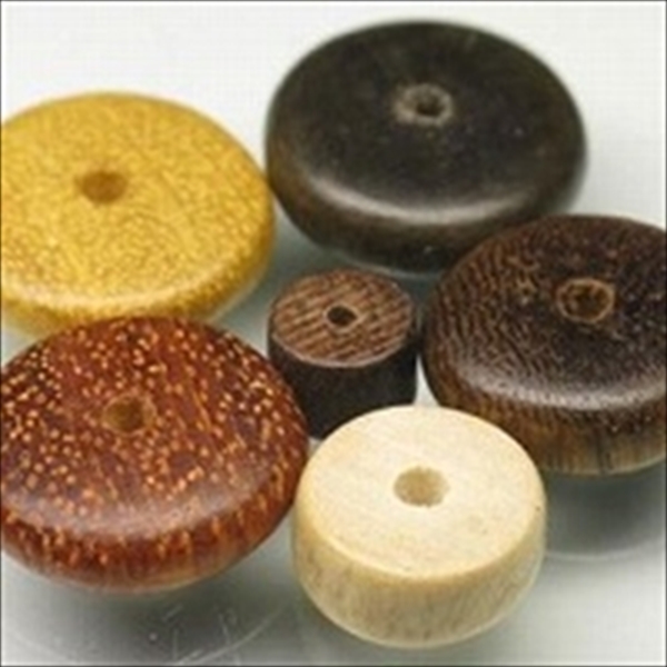 09-077| TOKO-BEADS | Waxed wood beads