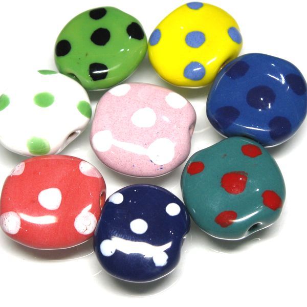 10-028| TOKO-BEADS | Kenyan ceramic beads (Size:L)