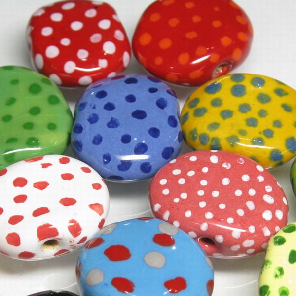10-030| TOKO-BEADS | Kenyan ceramic beads (Size:L)