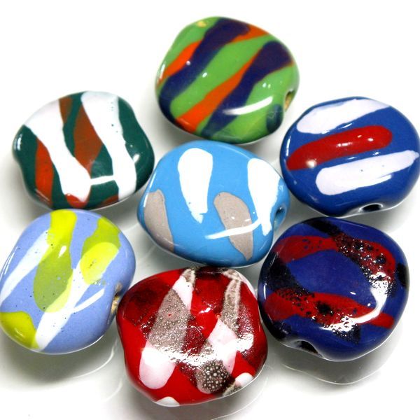 10-032| TOKO-BEADS | Kenyan ceramic beads (Size:L)