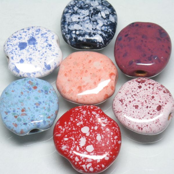 10-037| TOKO-BEADS | Kenyan ceramic beads (Size:L)