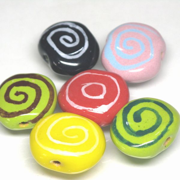 10-041| TOKO-BEADS | Kenyan ceramic beads (Size:L)