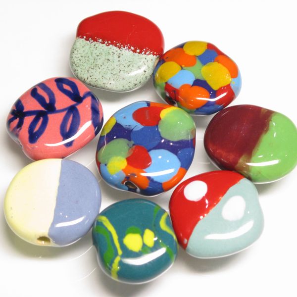 10-049| TOKO-BEADS | Kenyan ceramic beads (Size:L)