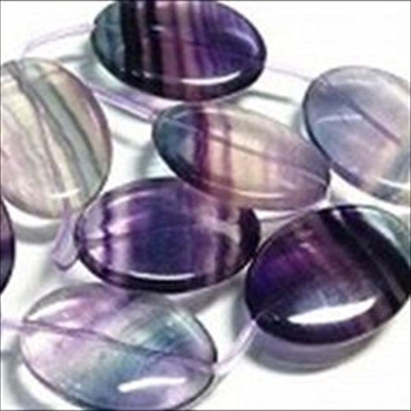 14-016| TOKO-BEADS | Fluorite beads(Oval)