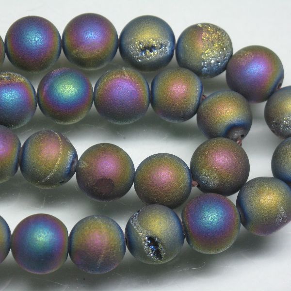 14-023| TOKO-BEADS | Druzy Agate Beads