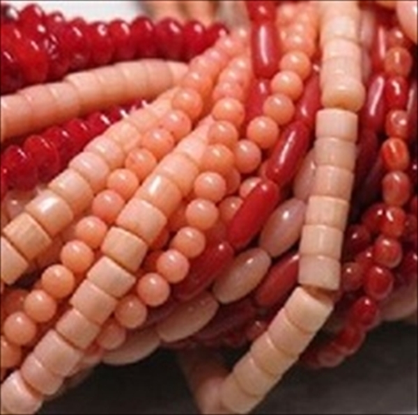14-034| TOKO-BEADS | Mountain coral beads
