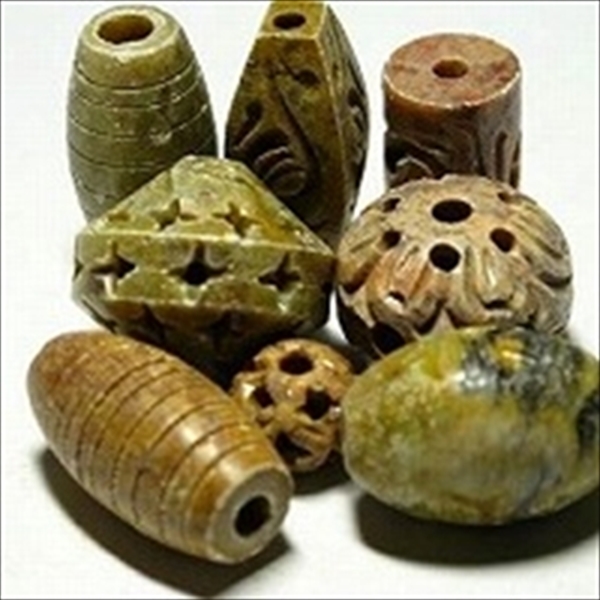 14-050| TOKO-BEADS | Soap stone beads