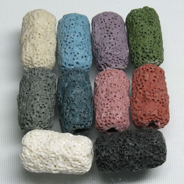 14-056| TOKO-BEADS | Volcanic rock beads　No.5
