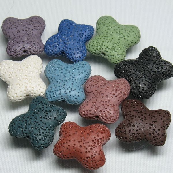 14-057| TOKO-BEADS | Volcanic rock beads　No.6