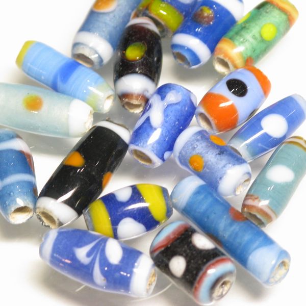 02-011| TOKO-BEADS | Glass beads with various patterns
