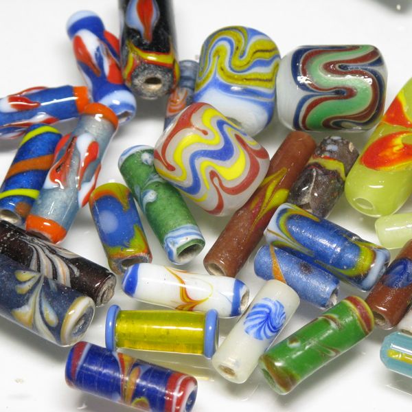 02-012| TOKO-BEADS | Tube type lampwork bead